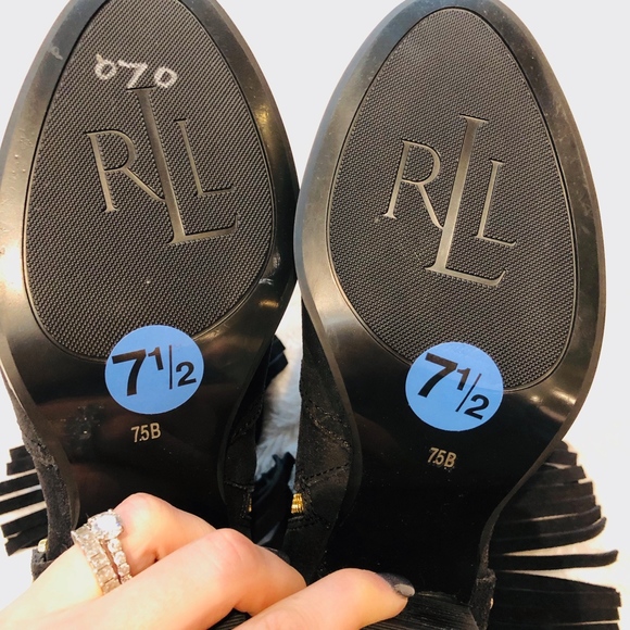 NWOB Lauren Ralph Lauren Fringe Mara Bootie - Picture 7 of 7